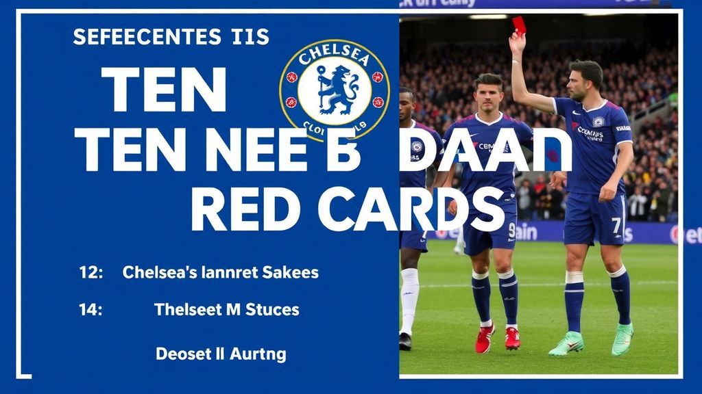 切尔西12张红牌创英超纪录！细数蓝军赛季十大愚蠢染红瞬间