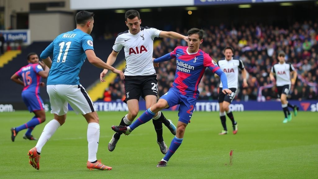 热刺1-4惨败水晶宫！范德文染红+送点，图多尔五连败后帅位岌岌可危